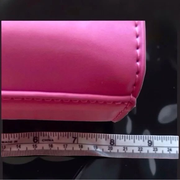 CXL by Christian Lacroix Laine Matte Patent Crossbody Pink NWT Barbiecore - Picture 5 of 9